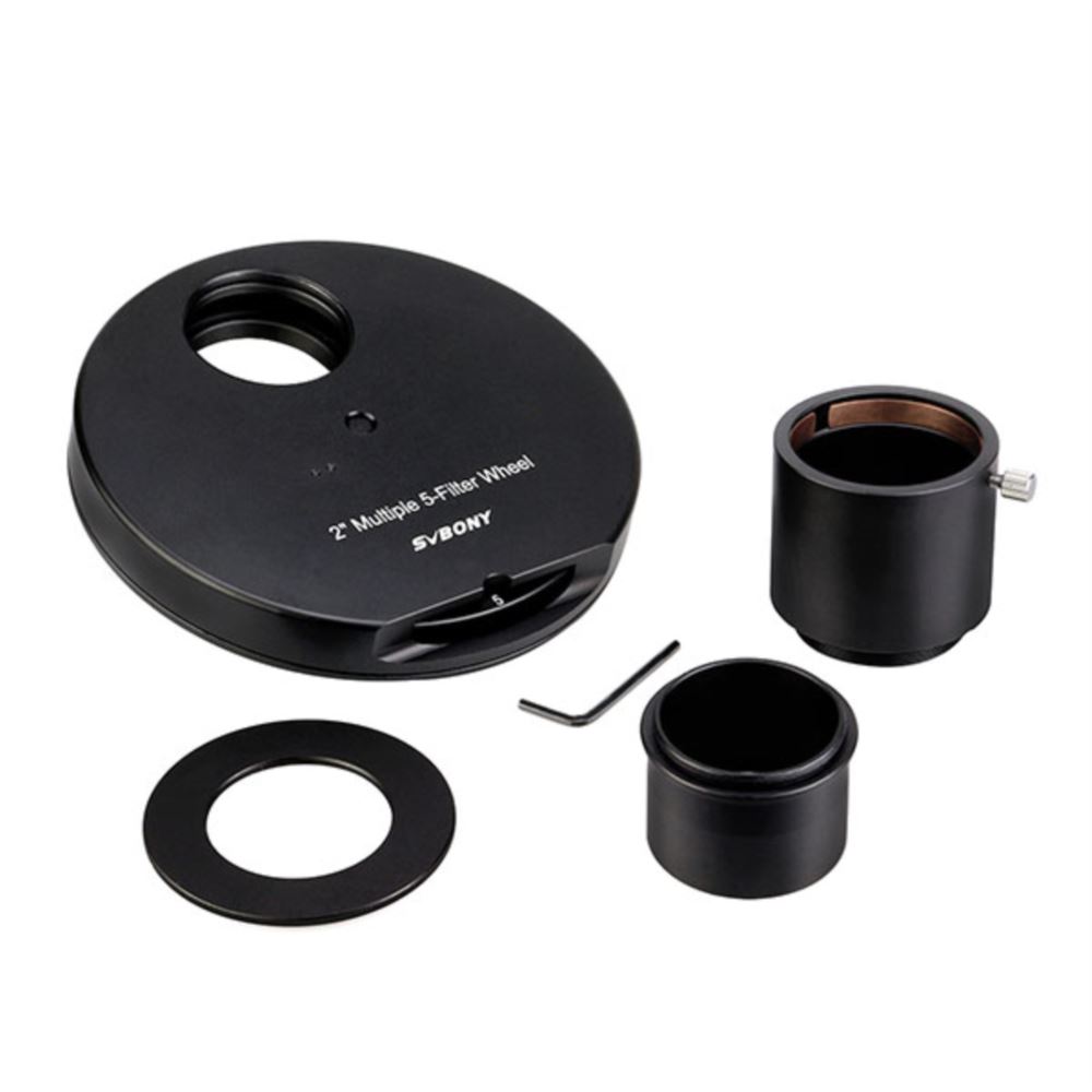 SV133 2 inch Multiple 5-Position Filter Wheel for Telescope-Image Without Stray Light